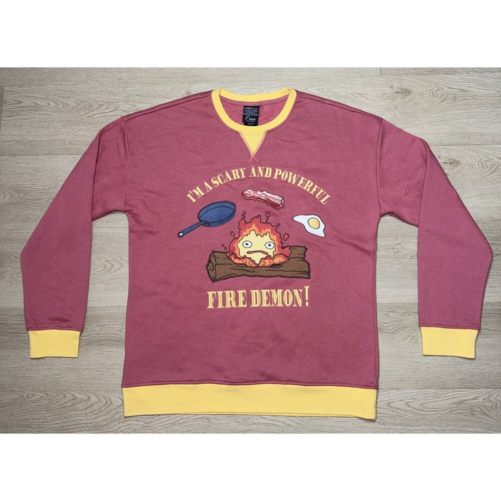 Studio Ghibli Howl's Moving Castle Calcifer Medium Crewneck BoxLunch Exclusive